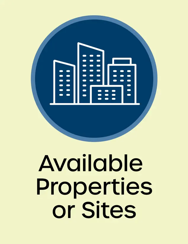 Available Property Icon outline of various sized buildings Opens in new window