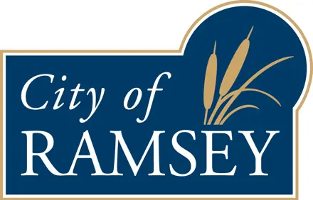 City of Ramsey Logo, cattails in a circle