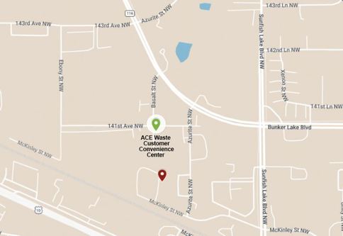 ACE Customer Convenience Center Map
