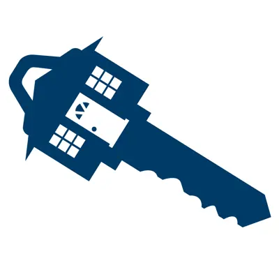 Home Ownership Icon, Key with a home representation