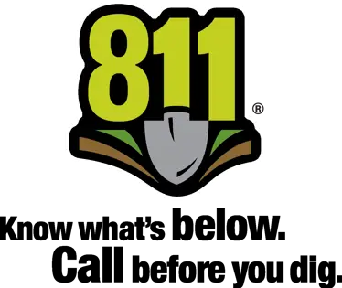 Call before you dig 811 logo