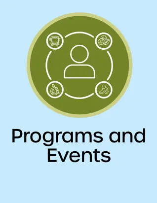 Programs and Events button, opens new window